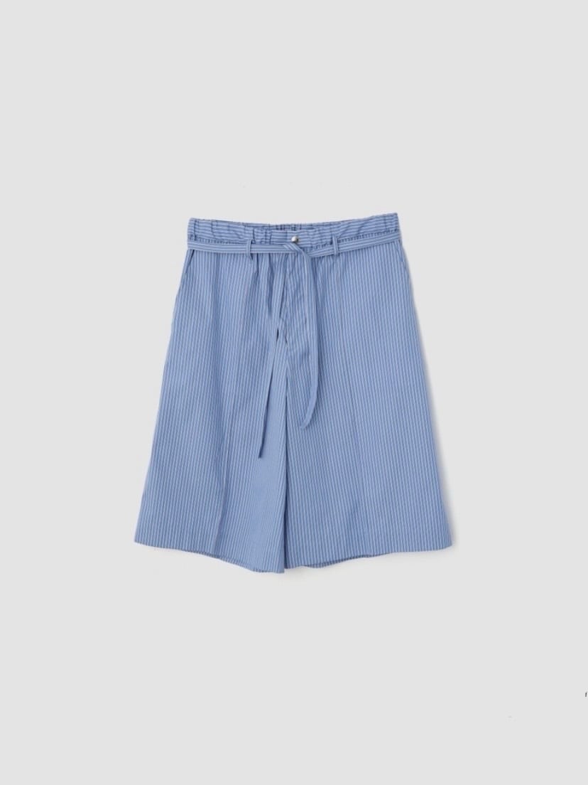 JANE SMITH 】STRIPE COTTON BROAD 13 INCH SHORT PANTS | gREEN