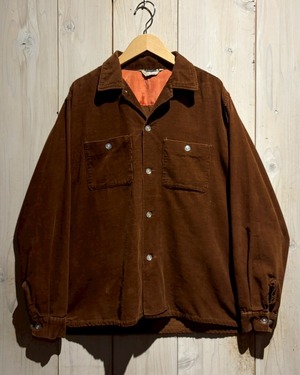【a.k.a.C.a.k.a vintage】50's〜60's Brown Corduroy Vintage Shirt Jacket