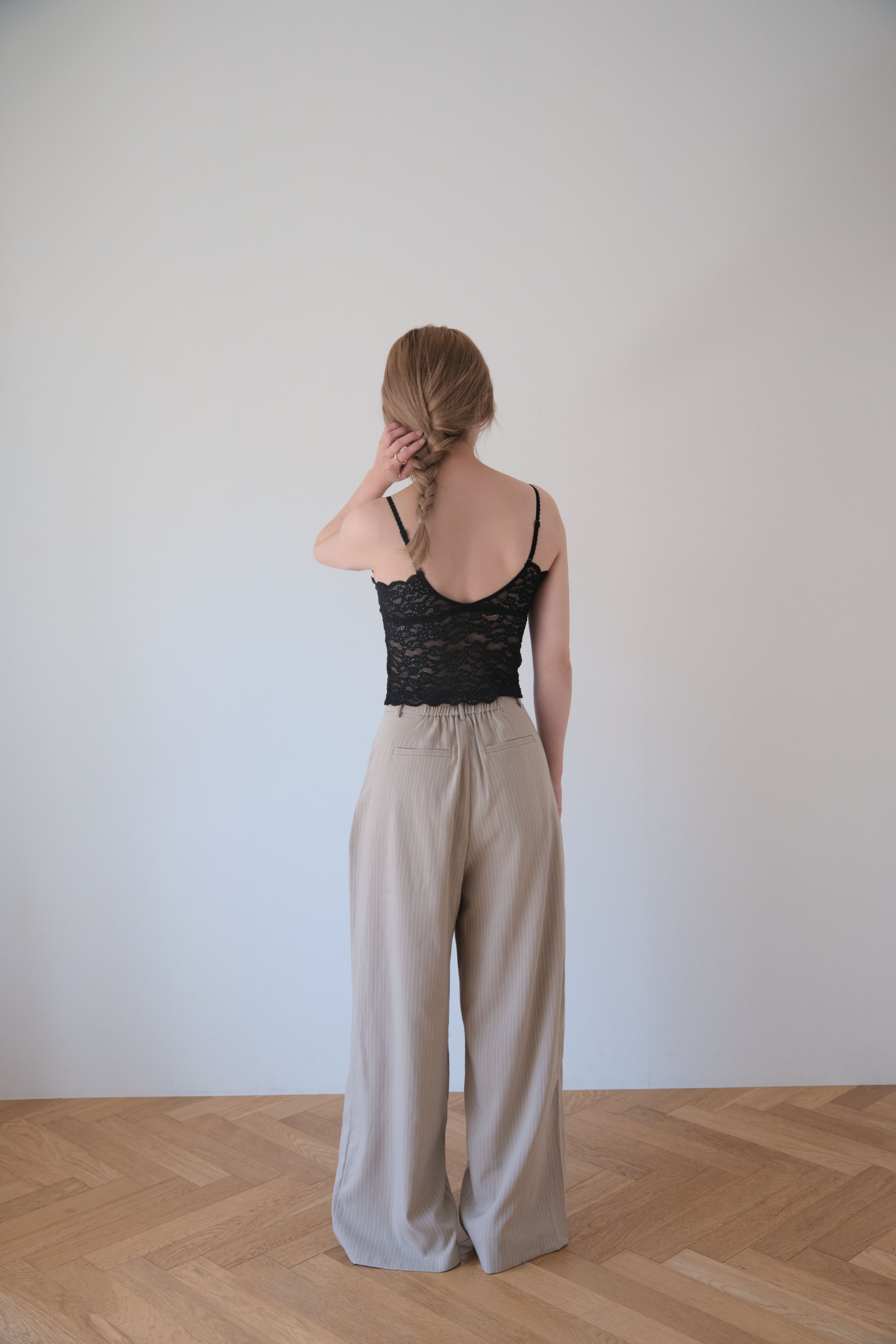 Lace Cap-in Cami/レースカップインキャミ /Black