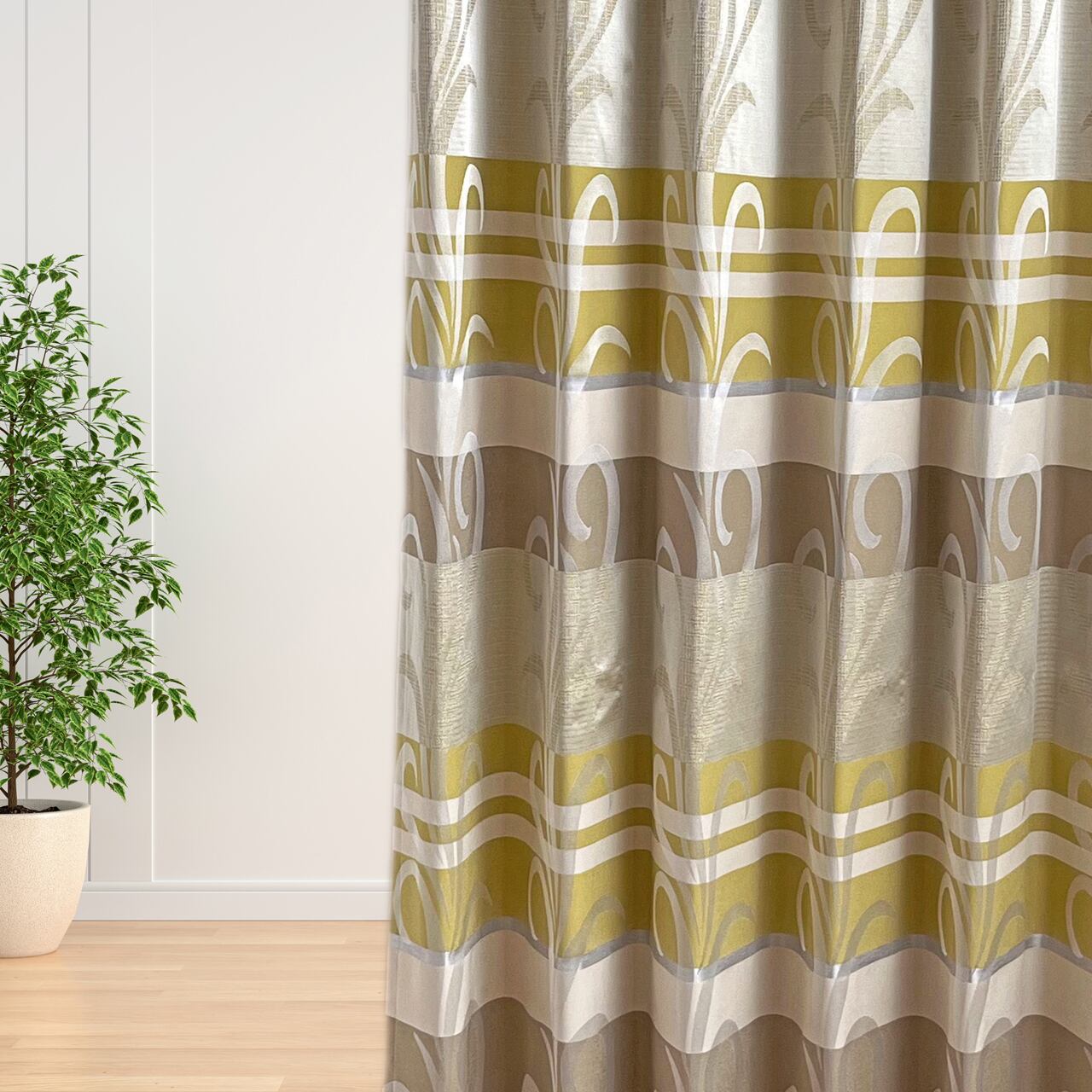 アナ　遮光裏地付き2重カーテン