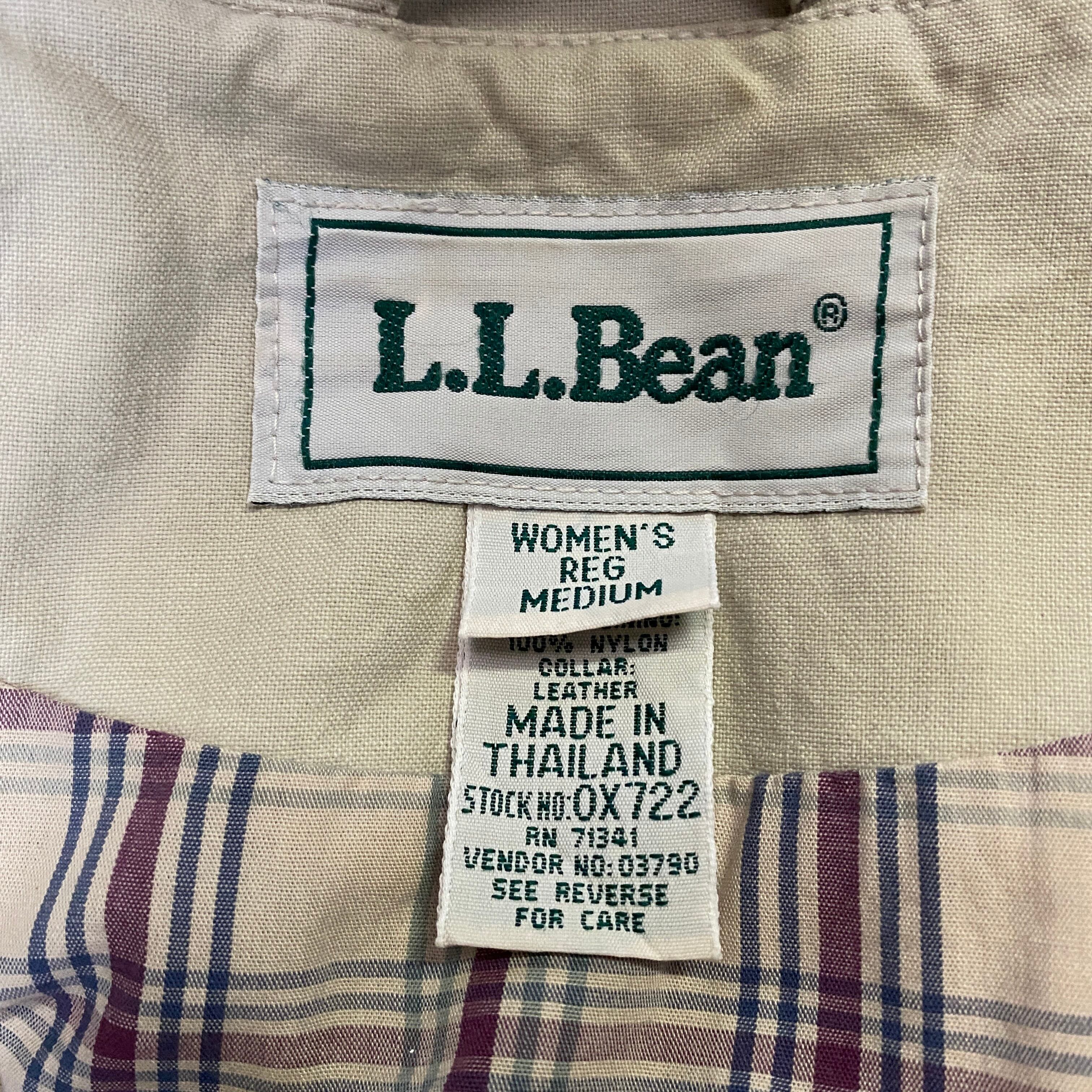 L.L.Bean エルエルビーン 襟レザー ハンティングジャケット レディース