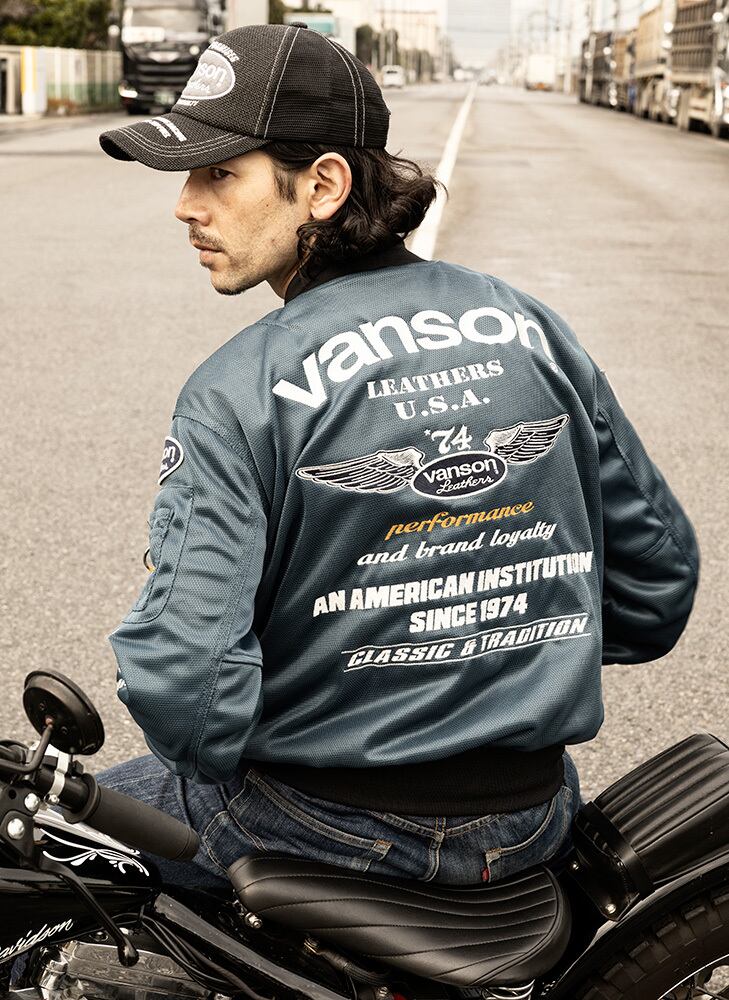VS26101S メッシュMA-1ジャケット | vansonleathers