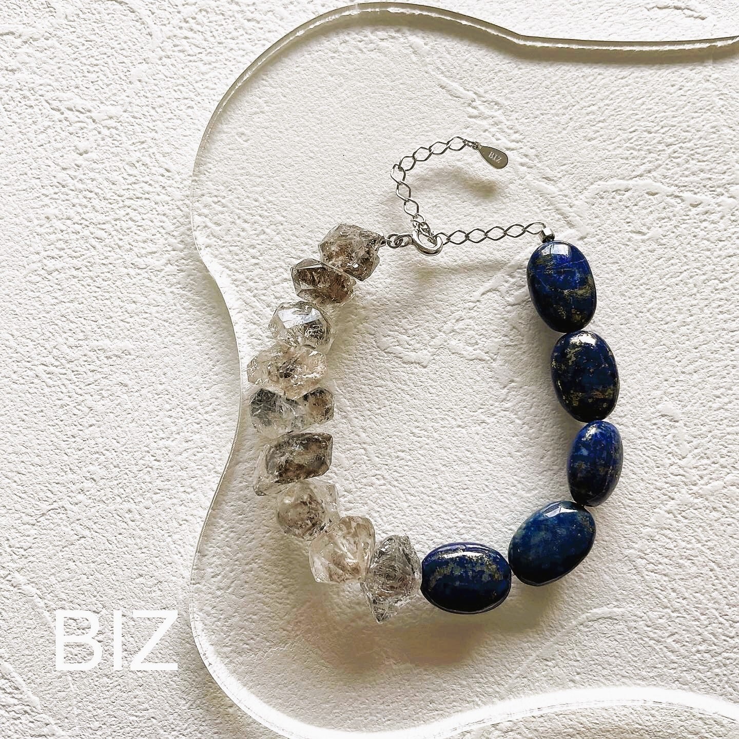 Herkimer Diamond & Lapis Lazuli(ハーキマーダイヤモンド