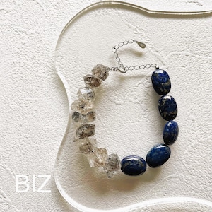 Herkimer Diamond & Lapis Lazuli(ハーキマーダイヤモンド・ラピスラズリ)