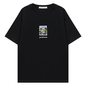 POOLROOM | IN BLOOM T-SHIRT (BLACK)