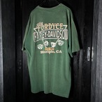 【90s USA】Harley-Davidson Vintage Pocket Tee Greenハーレーダビッドソン　ヴィンテージTシャツ　ポケットTシャツ