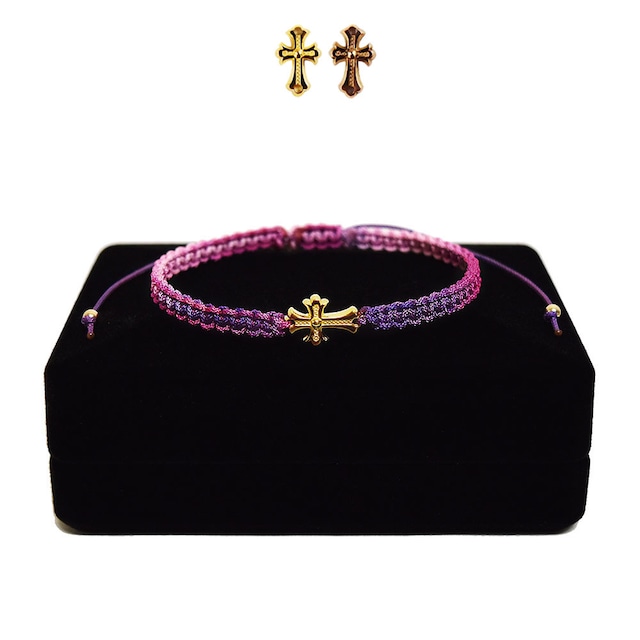 【無料ギフト包装/送料無料/限定】K18 Gold Baby Crux Bracelet / Anklet  PinkPurple【品番 21S2001】