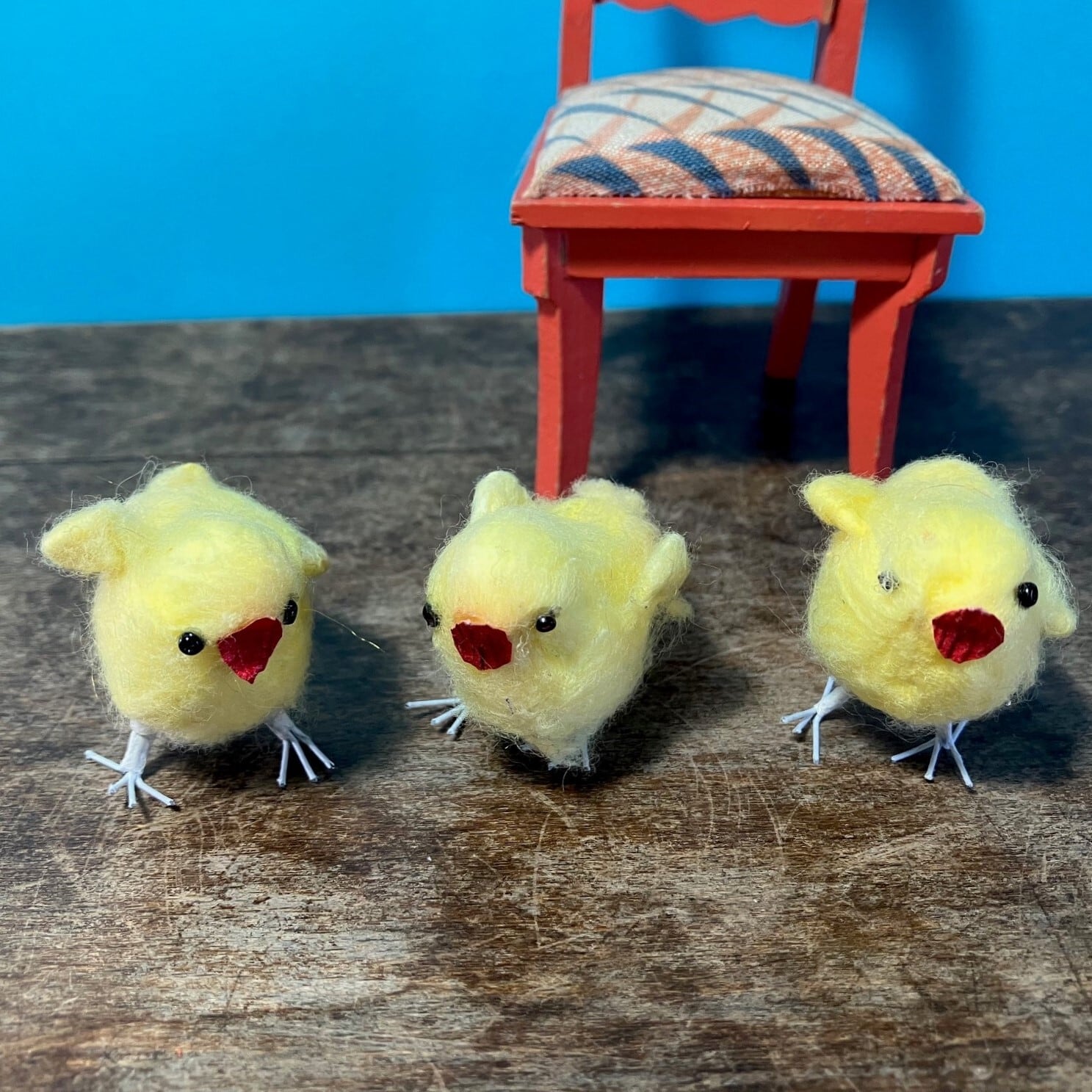 ふわふわひよこ3P コットン人形 綿ひよこ