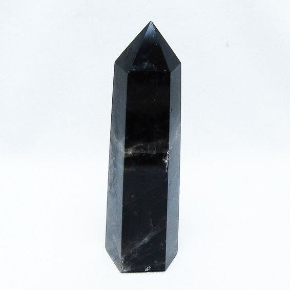 モリオン ポイント 黒水晶 六角柱 142-10728