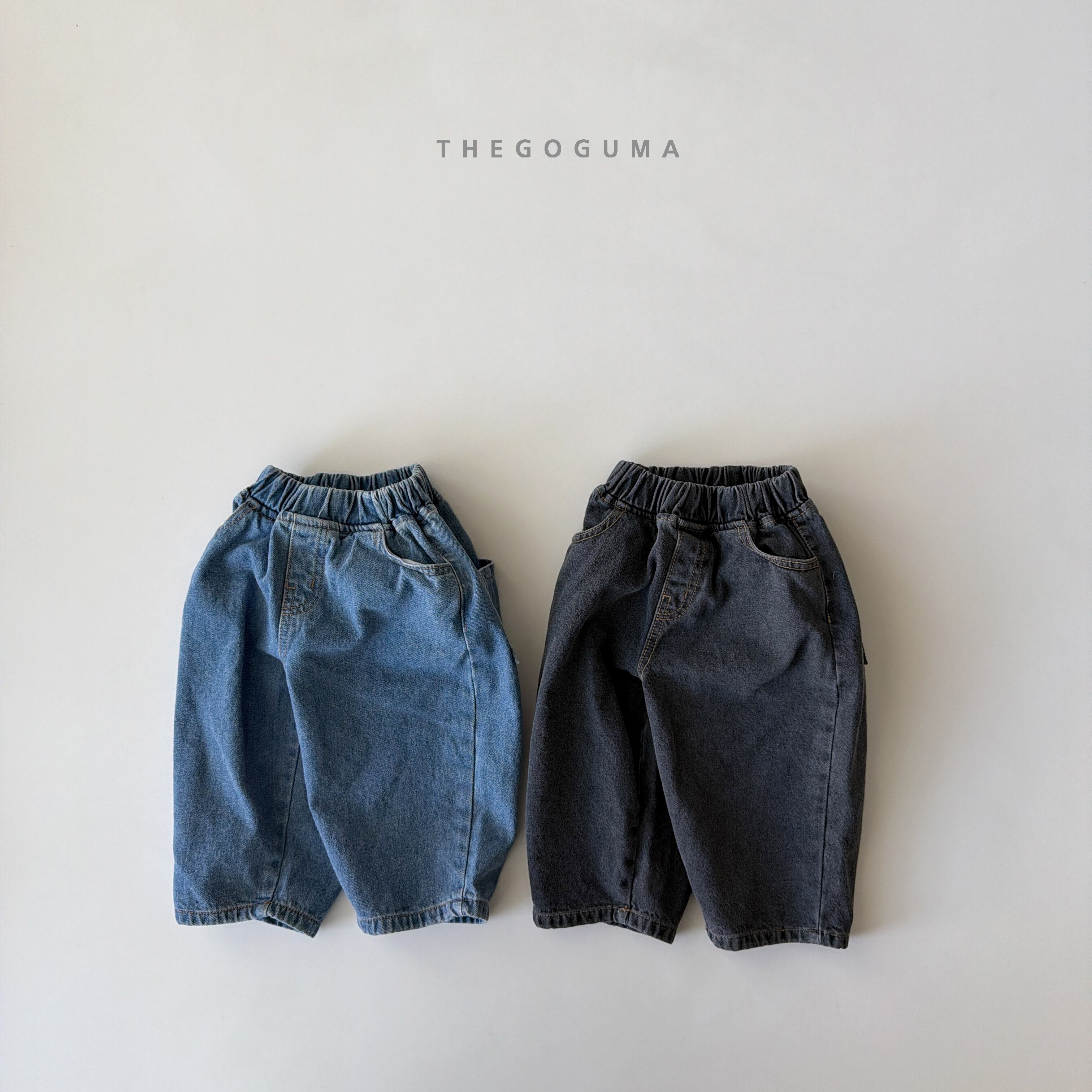 barrel raised denim pants【the goguma】※11月下旬〜12月上旬発送予定