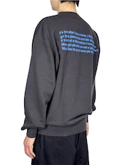 【WACKO MARIA】TRUE ROMANCE / WASHED CREW NECK SWEAT SHIRT
