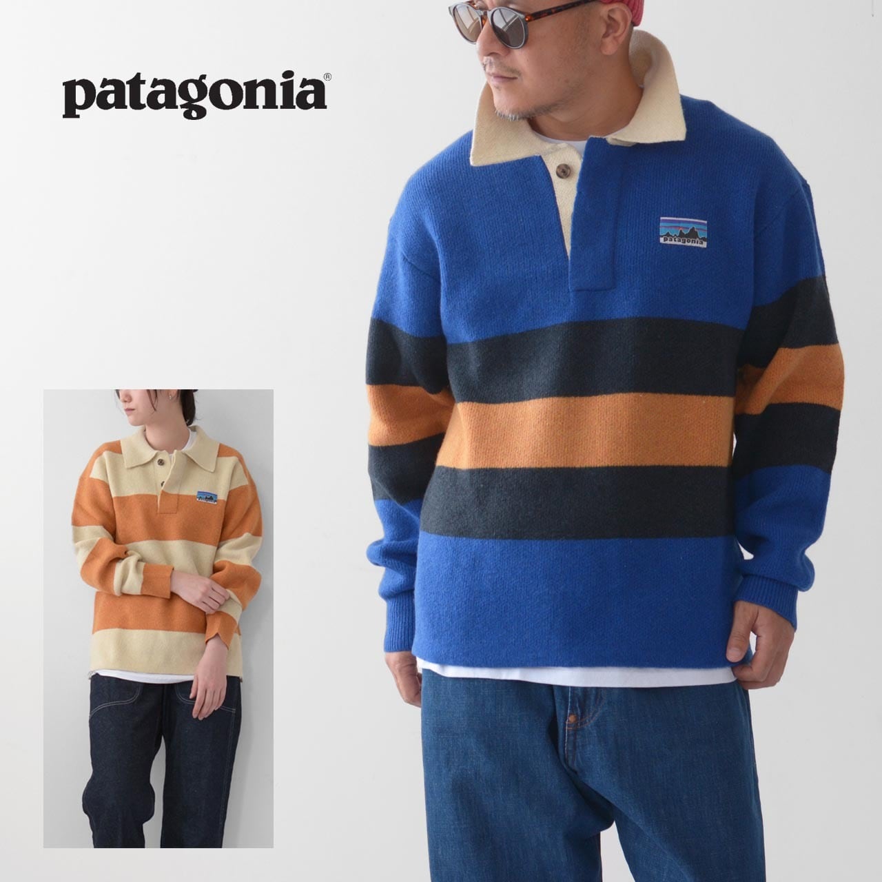 身幅53patagonia パタゴニア リサイクルウールブレンドラグビーセーター M