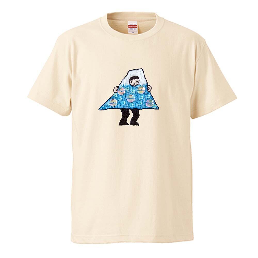 富士山 / Tシャツ / なかしまともみ /  -NATURAL/NAVY/LIGHTBLUE-