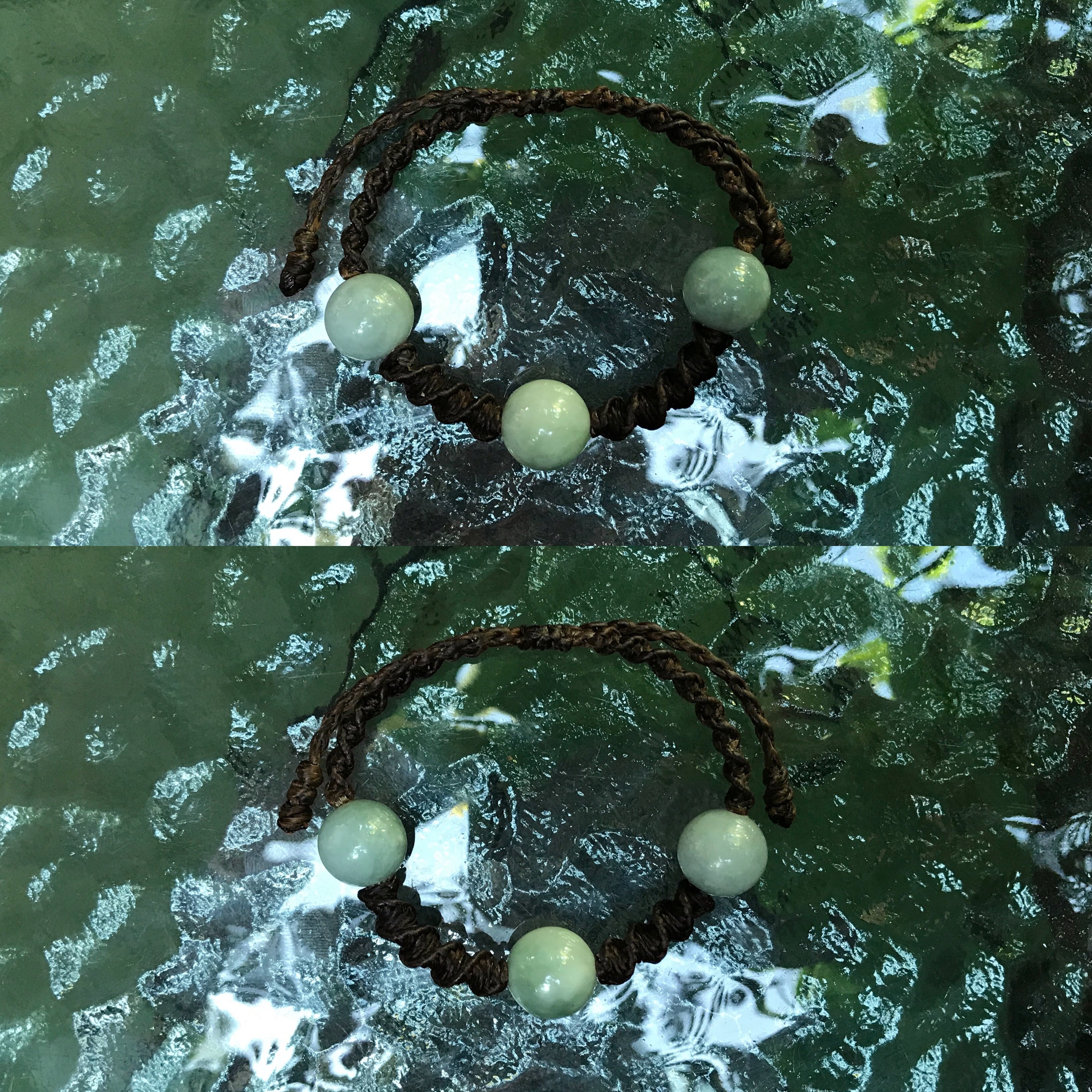 NU JOMON SERIES TRINITY - JADE BRACELET 天然翡翠 トリニティ NU JOMON SERIES TRINITY - JADE BRACELET 天然翡翠 トリニティ