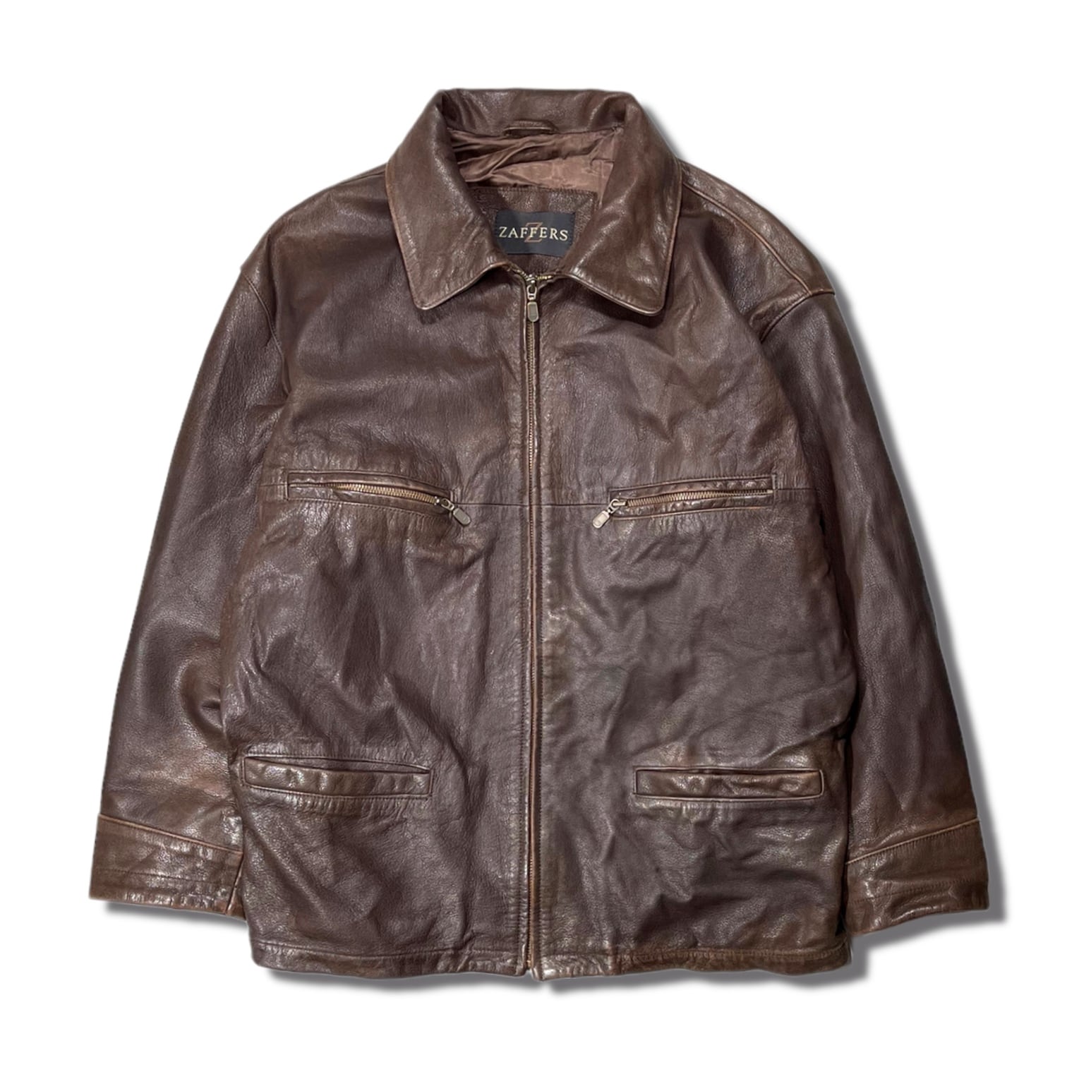 90s Zaffers Leather Jacket | meetstore