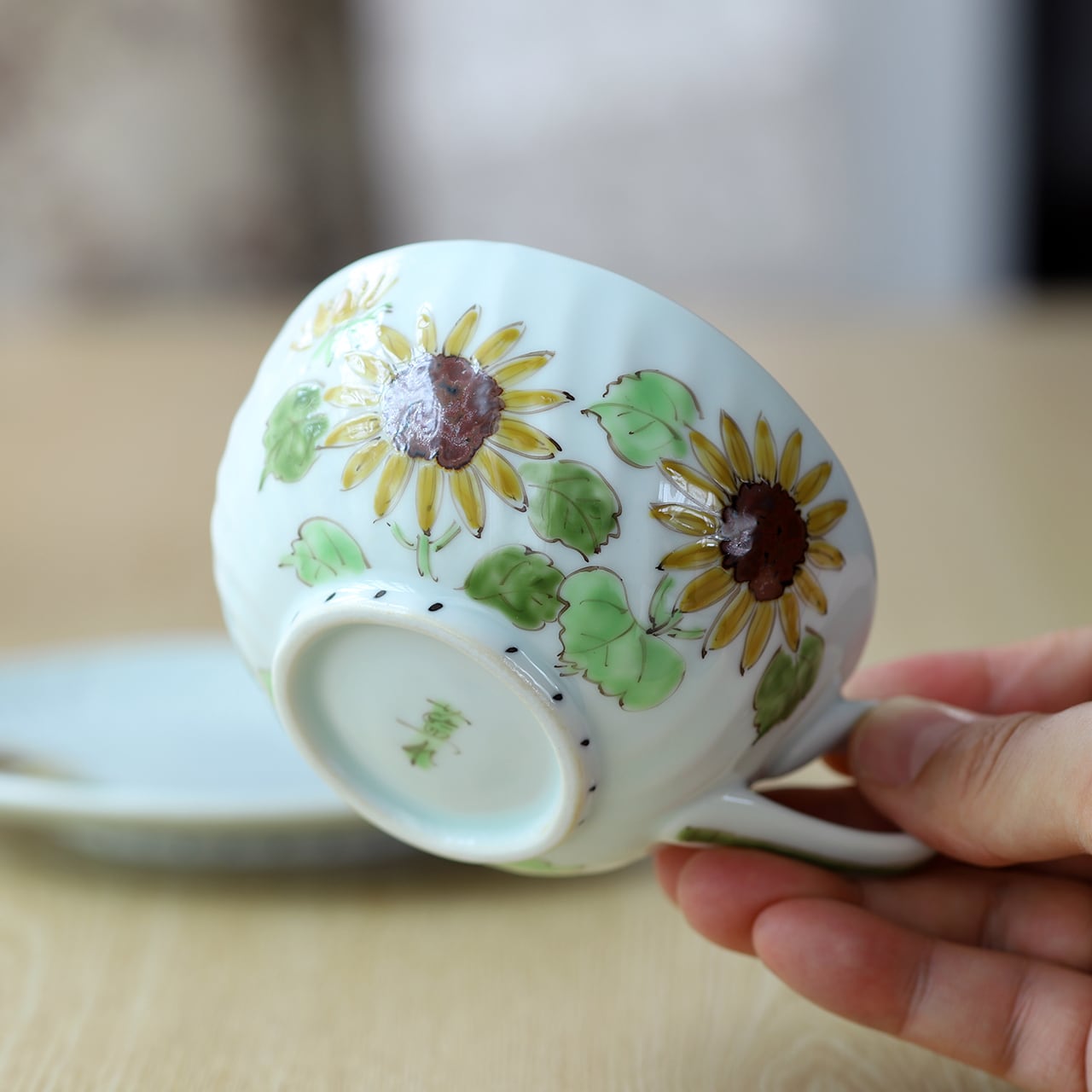 藍水 ひまわり カップ＆ソーサー うつわ藍水 波佐見焼 | Pay ID