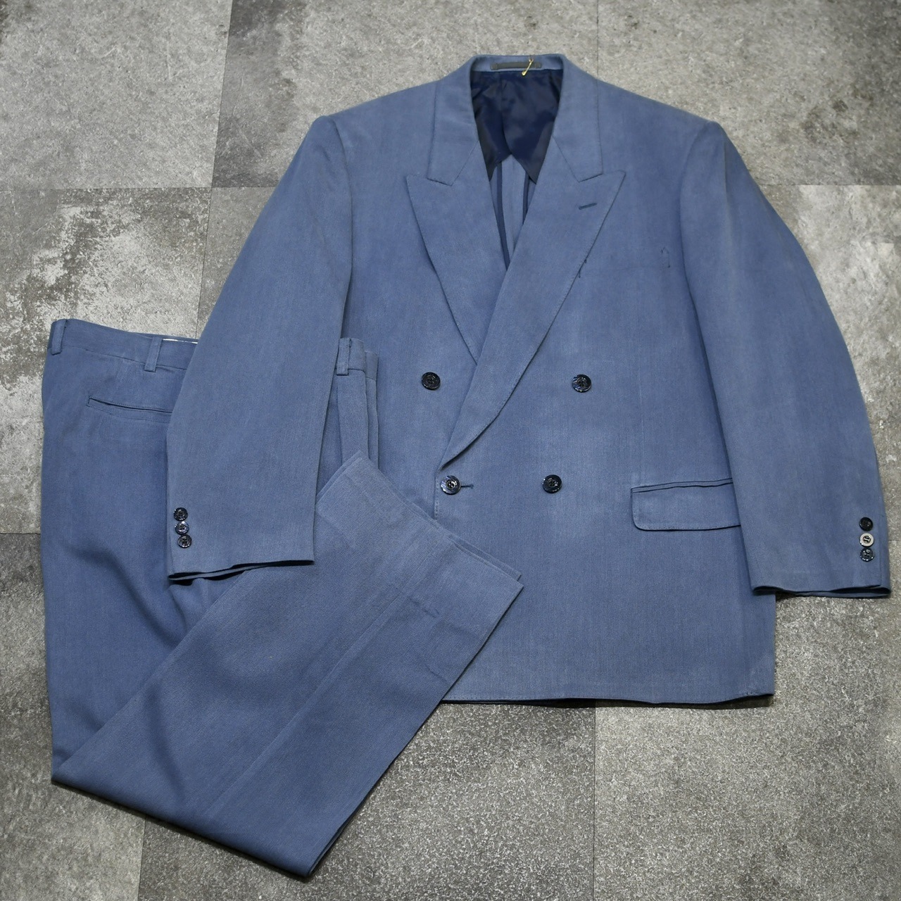 special blue silk set up