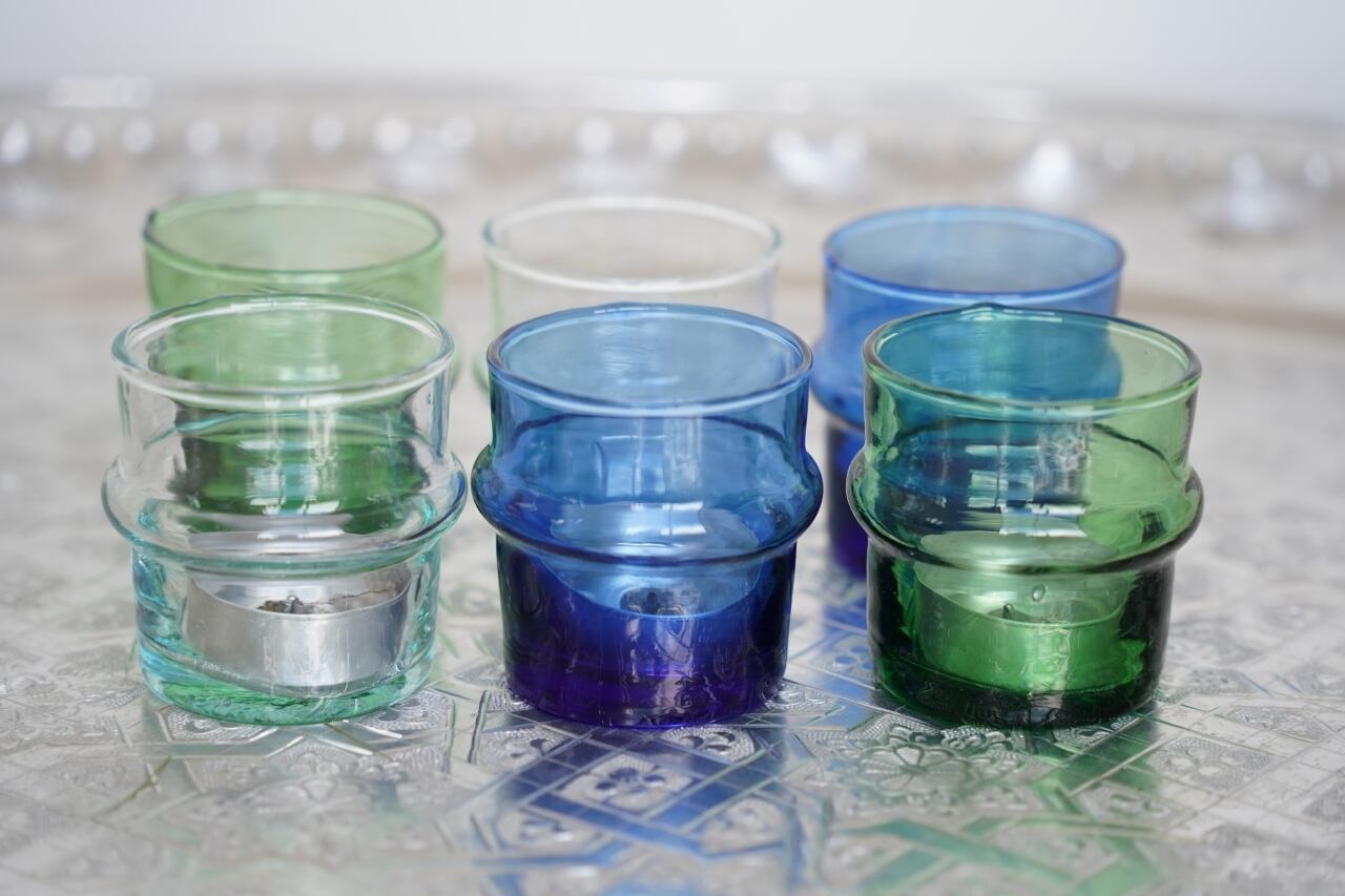 モロッコ　キャンドルグラス