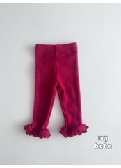 韓国子供服 / 26winter / my bebe / フリルレギンス / キッズ / 冬服 *XS~XL*
