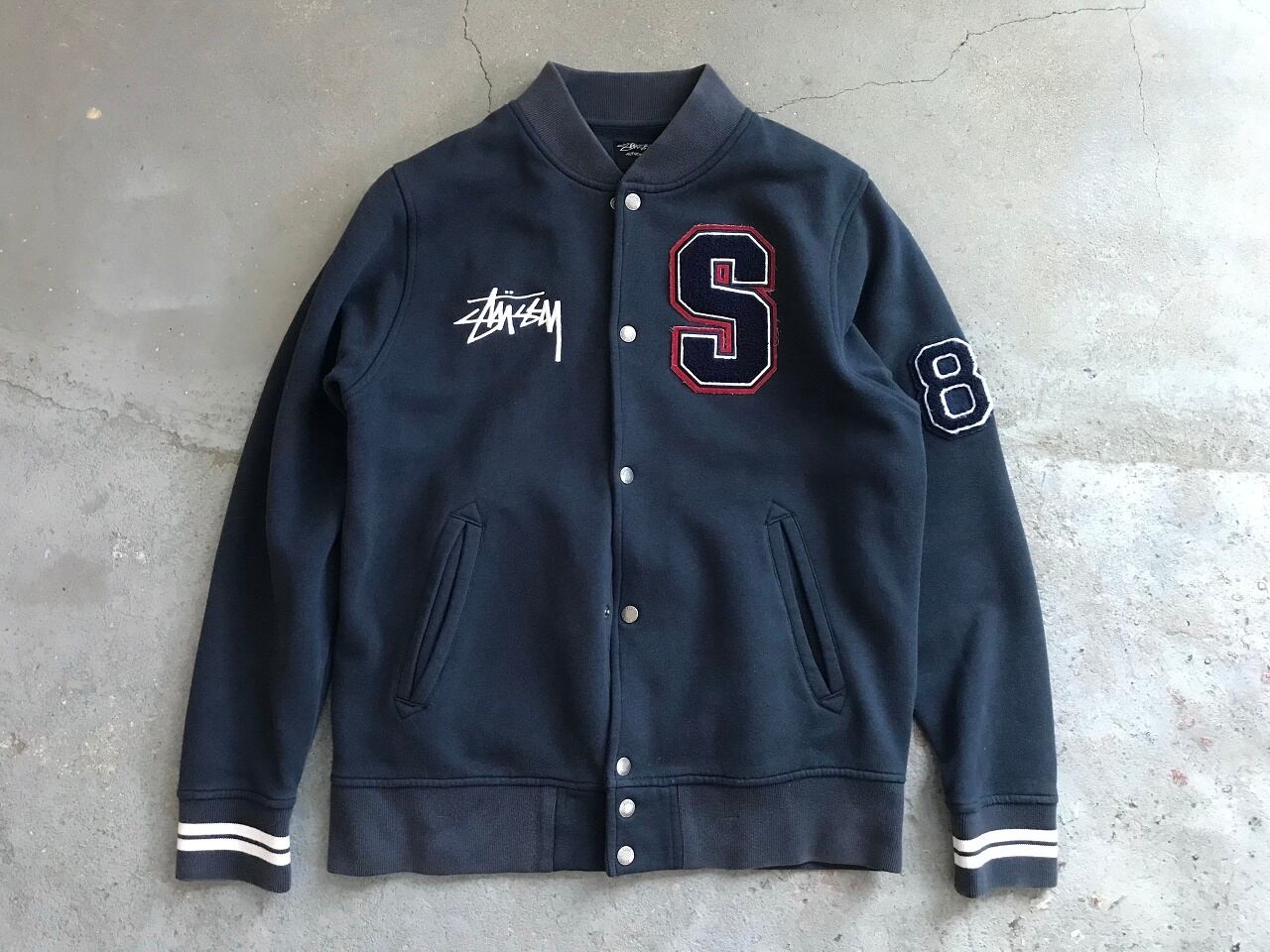 Stussy sweat stadium jacket