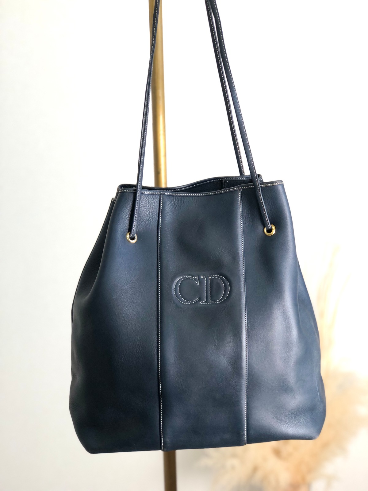 Christian Dior クリスチャン ディオール ショルダーバッグ ネイビー 