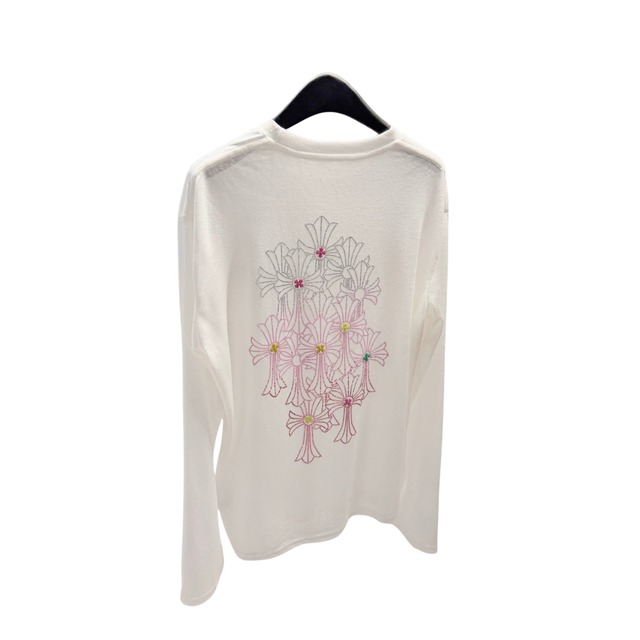 ラインストーンクロス ロングTシャツ(WT00006)