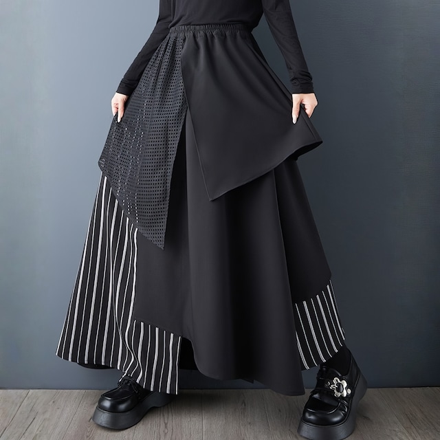 アシンメトリー モード スカート  00287