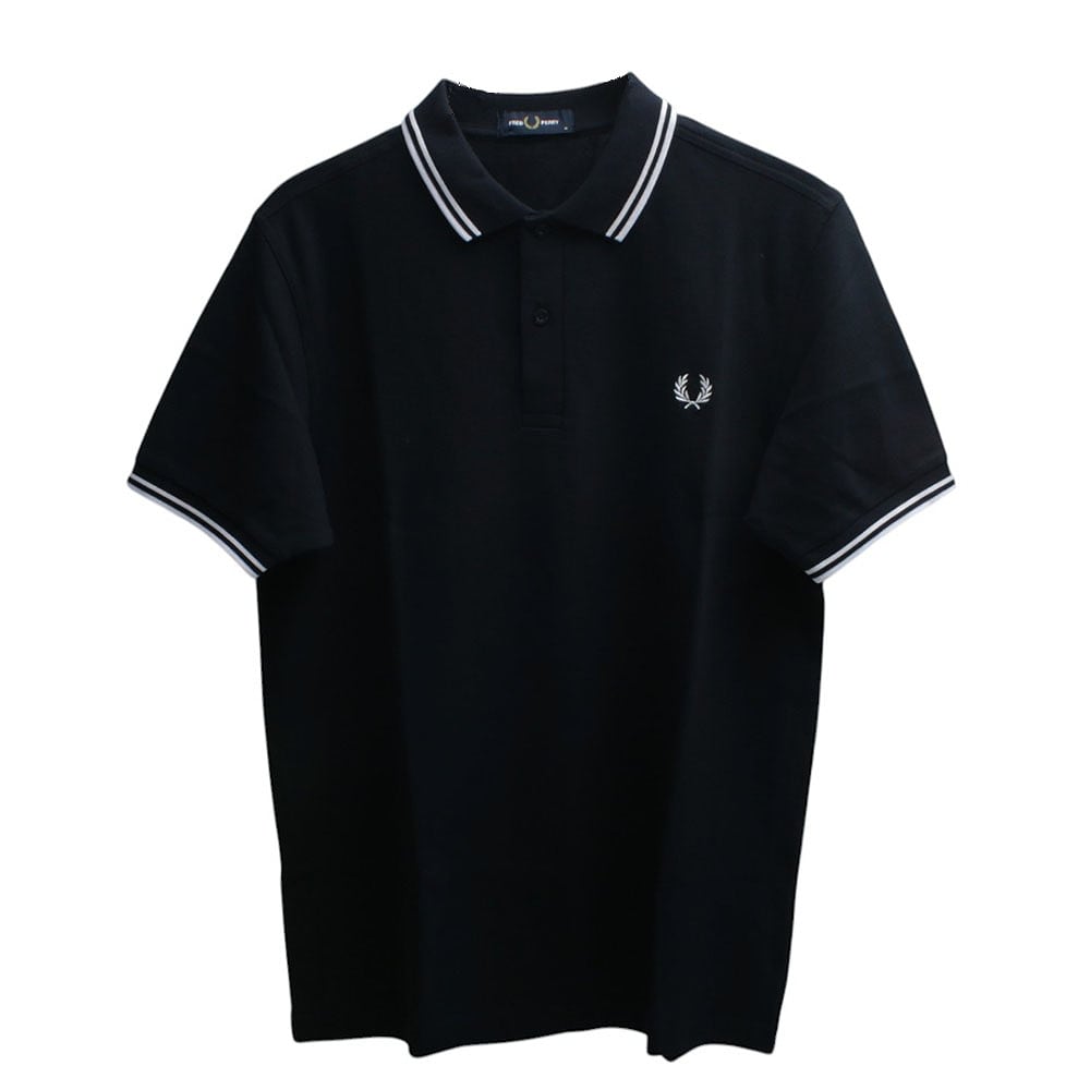 90s・イングランド製】FREDPERRY フレッドペリー ポロシャツ 黒 黄