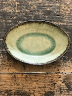 益子焼　～栃木県　陶房賢～　楕円皿　