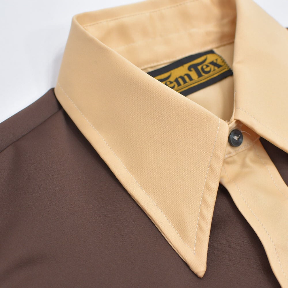 70～80s USA製 Tem-Tex テキサス ウエスタンヨーク スナップボタン