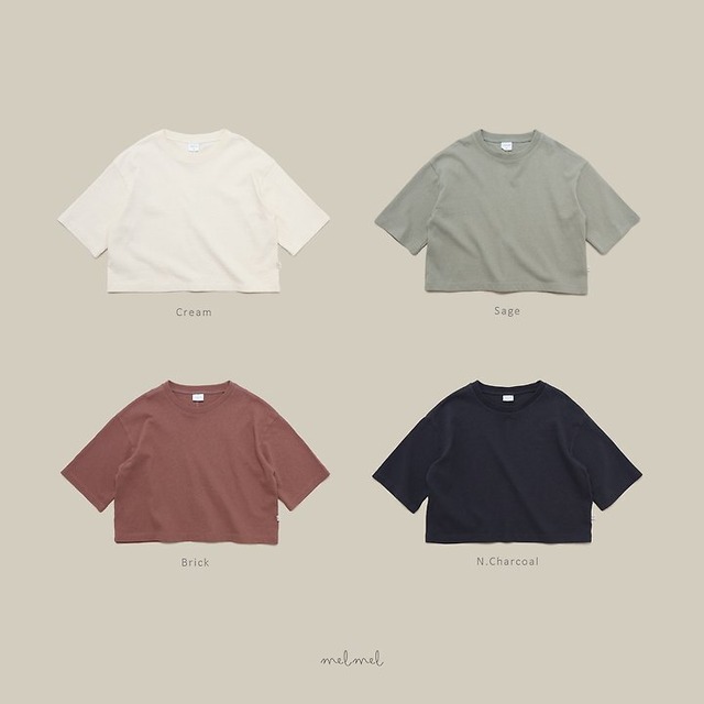 【取寄/韓国直送】melmel オーバーTシャツ｜秋服｜韓国子供服 ｜26/AT