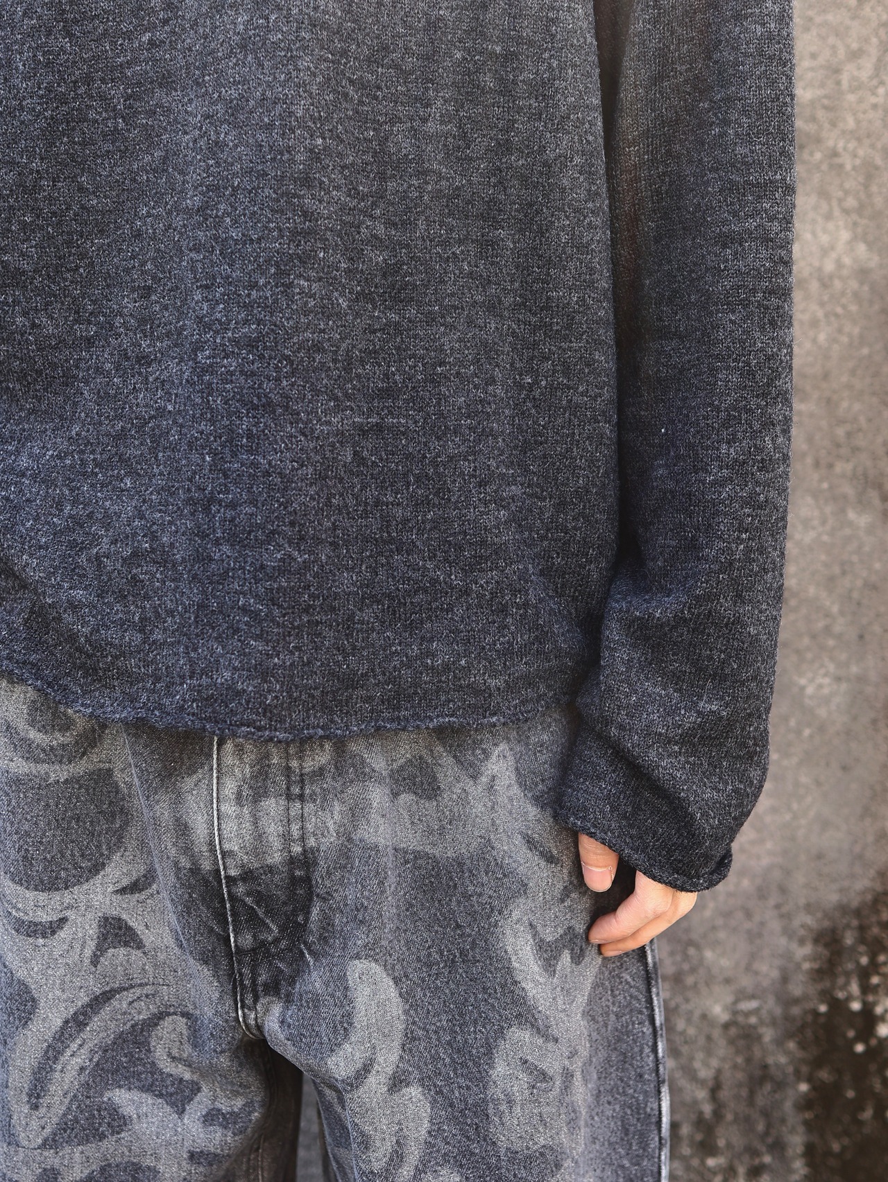【26aw/ROLDSKOV】rambo hoodie grey