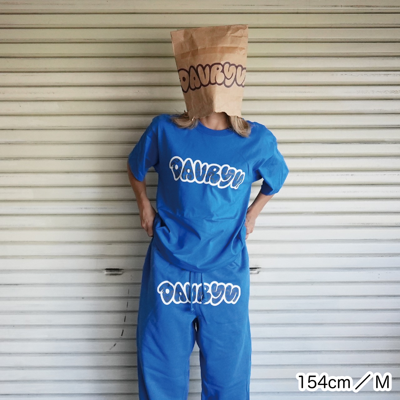 davryu leopard REV TEE [ブルー]