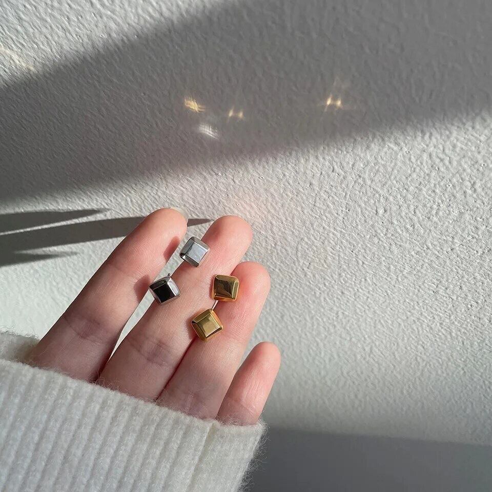 金アレ対応 シンプルスタッズピアス (0451)