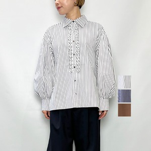MARILYN MOON マリリンムーン tuck frill modern volume shirt 4263-123 2026秋冬新作 [送料無料]