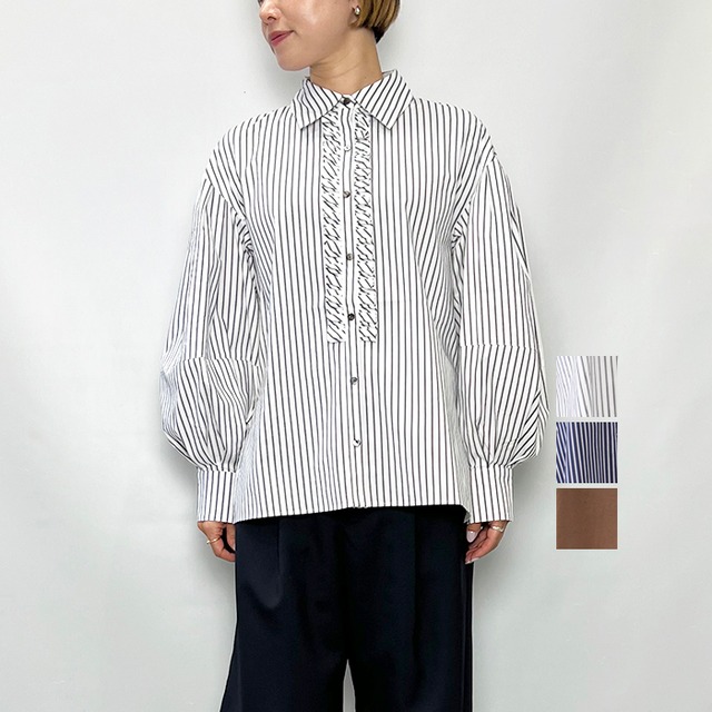 MARILYN MOON マリリンムーン tuck frill modern volume shirt 4263-123 2026秋冬新作 [送料無料]