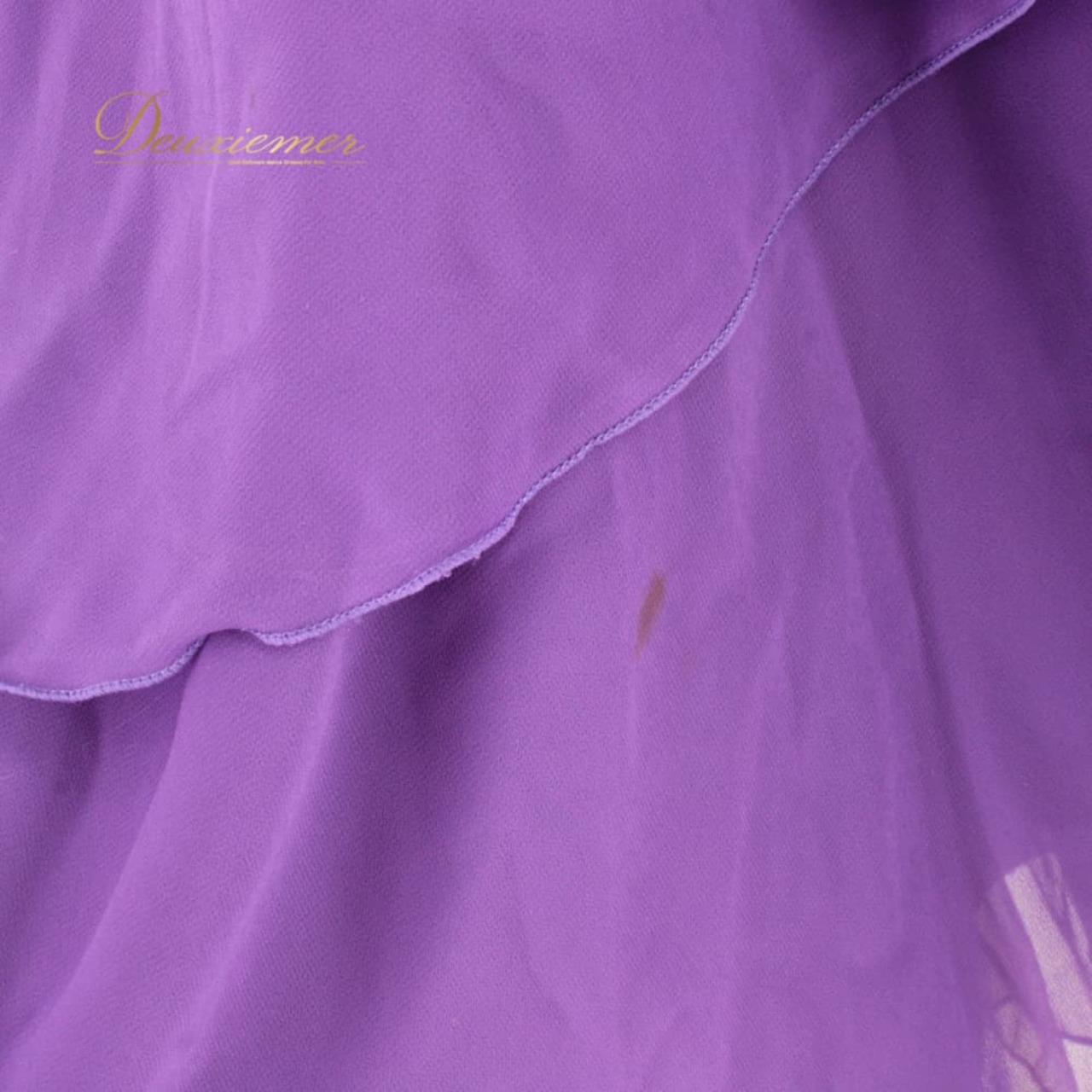 社交ダンス 衣装 スタンダード スカート レッスンウェア レディース Papillon 紫 パープル系 無地 シンプル 練習着 フォーマル 上品 バイオレット系 フレアスカート ラテン スタンダード兼用 ドレス ステージ衣装 おしゃれ 大人 きれいめ ふんわり 透け感風 羽織風 ペチコート風 ボリューム感 すそ広がり 後ろファスナー Mサイズ相当 パピヨン 日本製 ポリエステル 生地 ライトウェイト 舞台衣装 ダンス衣装 練習用 上質 伸縮性 きらきらなし