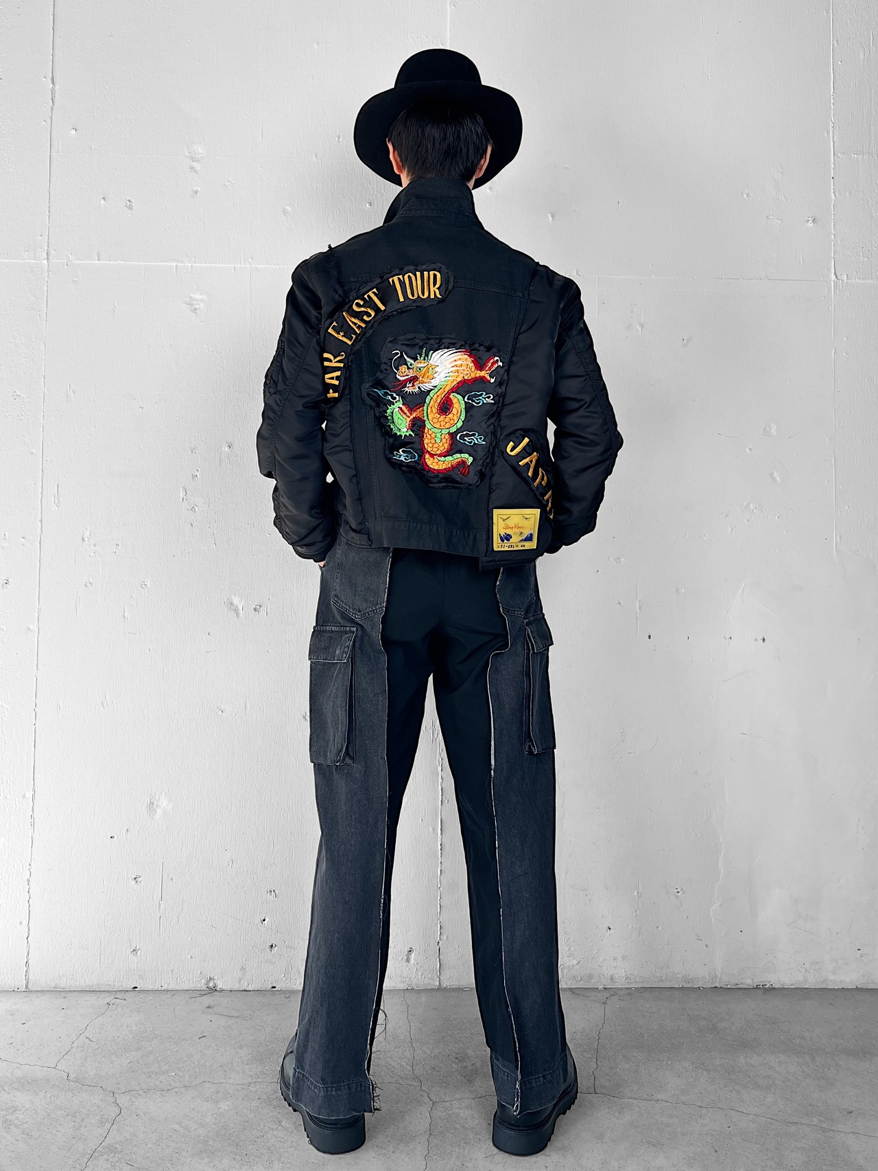 "再構築" Cotton Denim×MA-1 Docking Souvenir Jacket - 9