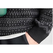 エスニック柄風 ショルダーニット af0445