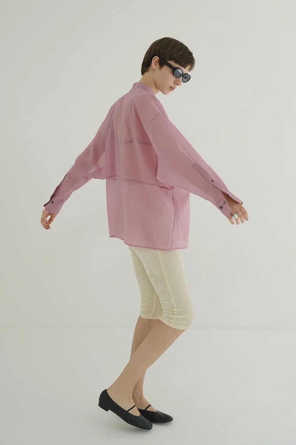 RＩN.【新品未使用】CLANE SHEER DOLMAN SHIRTS CLANE(クラネ) SHEER DOLMAN SHIRTS GREY | サウスオレンジ｜メンズ