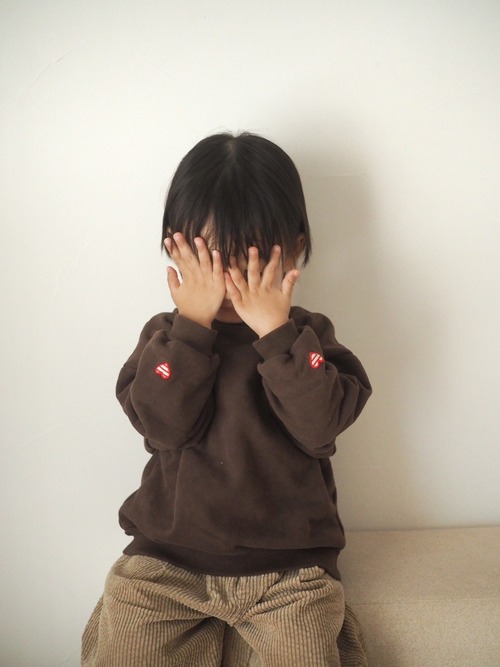 《即納》送料無料 【mini robe】Heart sweatshirt