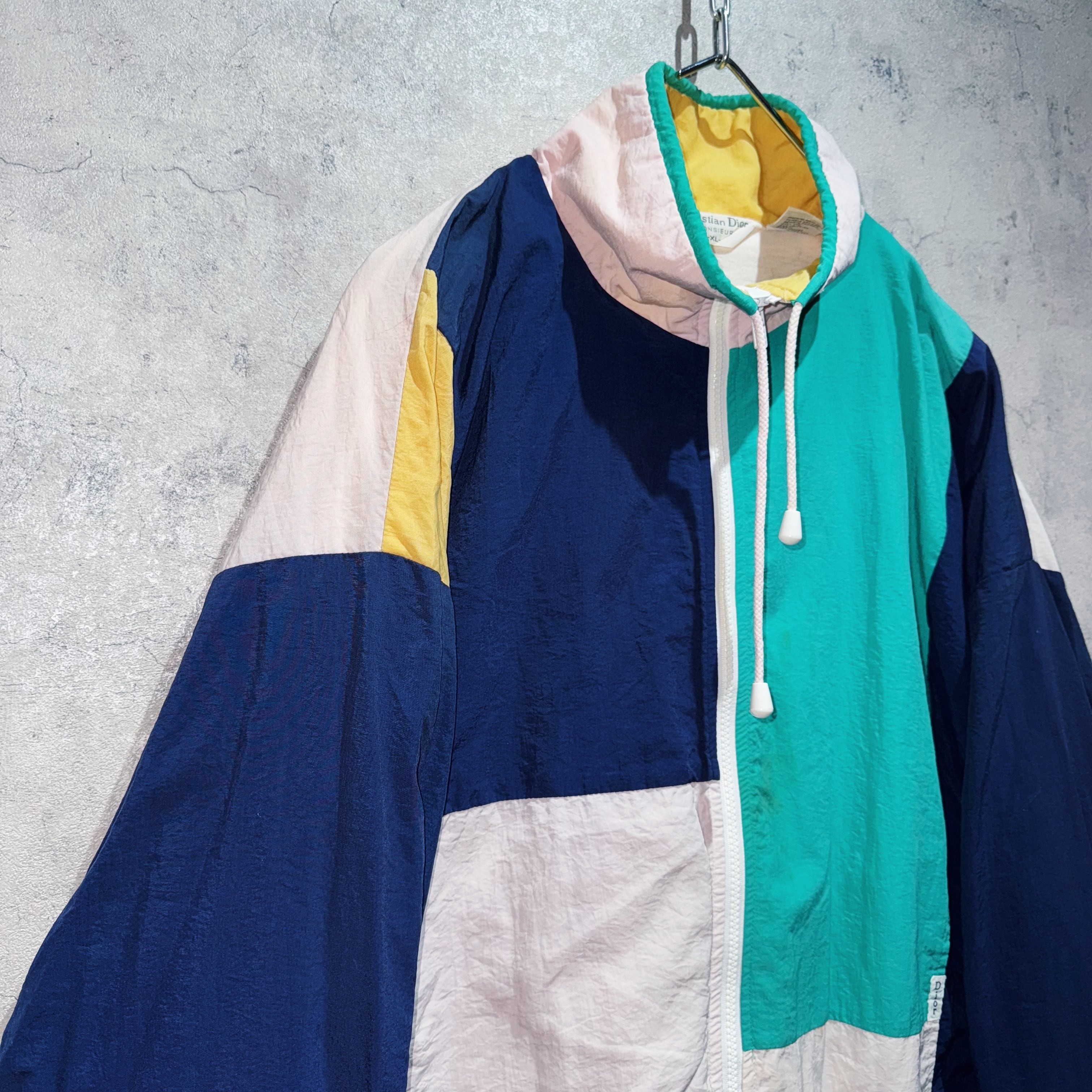 80's”Christian Dior”switching color design nylon jacket | ayne