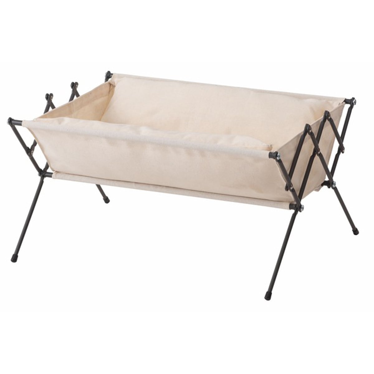 フォールディングペットベッド PET-10 ペット用ベッド ペットベッド 折りたたみ可 コンパクト 持ち運び 軽量 犬 猫 洗濯可能 シンプル ホワイト ダークグレー 白 灰 キャンプ アウトドア 屋外