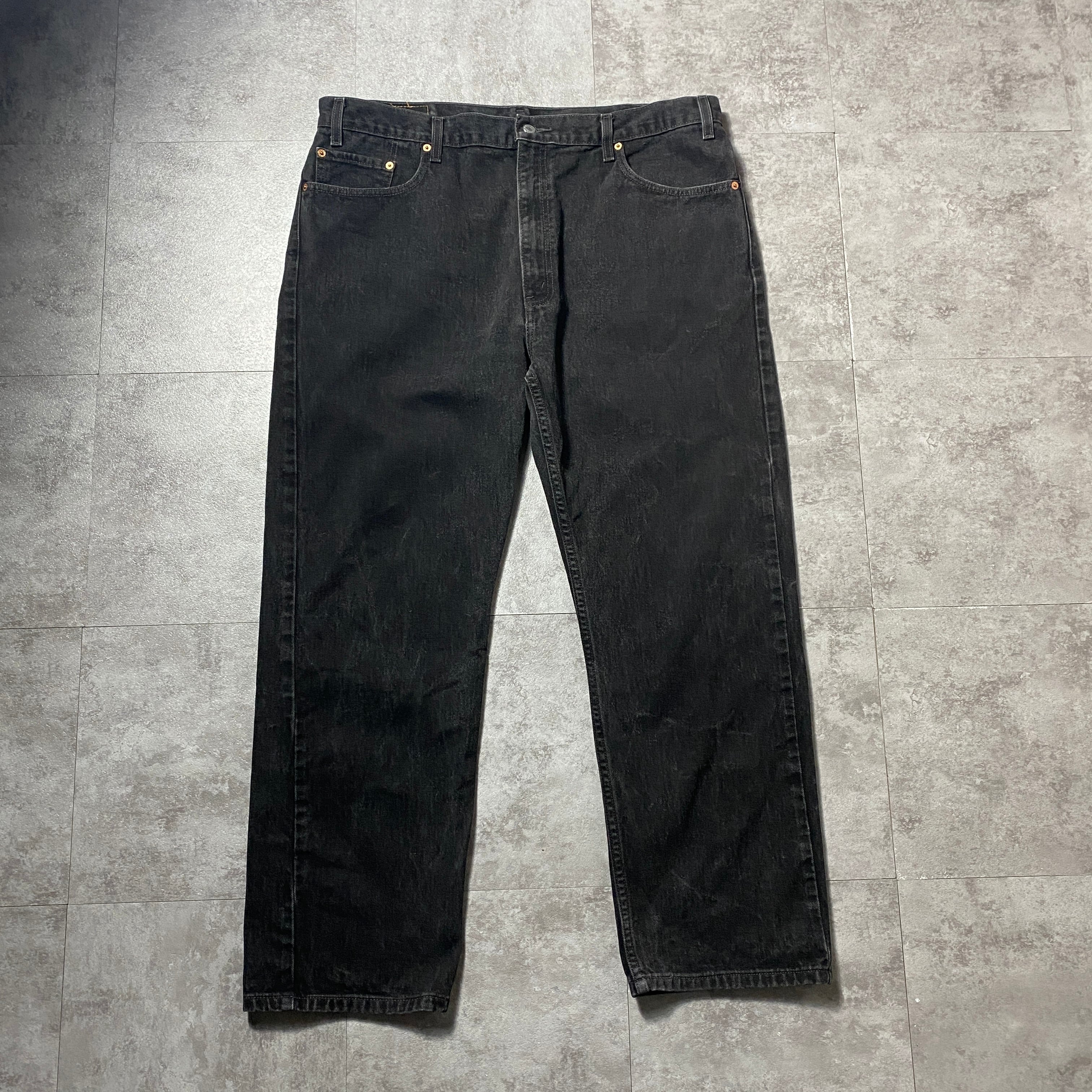 メンズ 【W42 L30】00s Levis 505 ジッパーフライ ブラックデニム