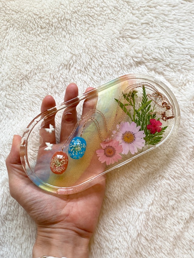 水と色のある風景 アクセサリートレー