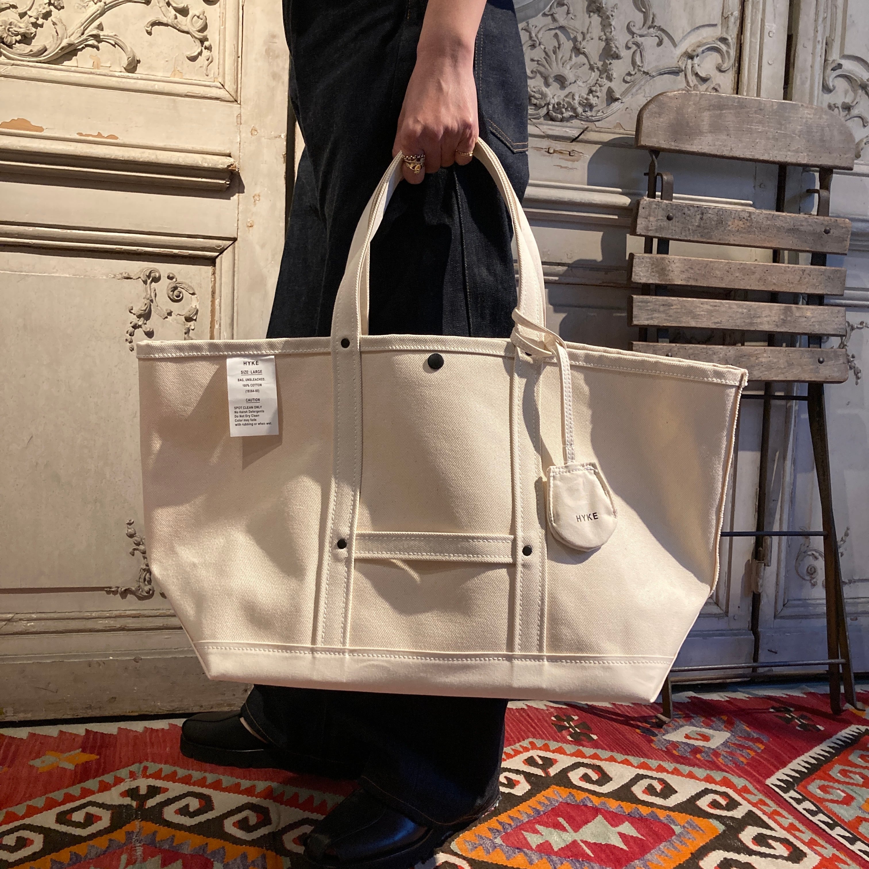 HYKE【ハイク】TOTE BAG (LARGE) (19364) | glamour online