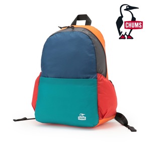 CHUMS チャムス パッカブル デイパック 17L 軽量 リュック バックパック 折りたたみ リップストップナイロン アウトドア 旅行 604133 TealGreenCrazy