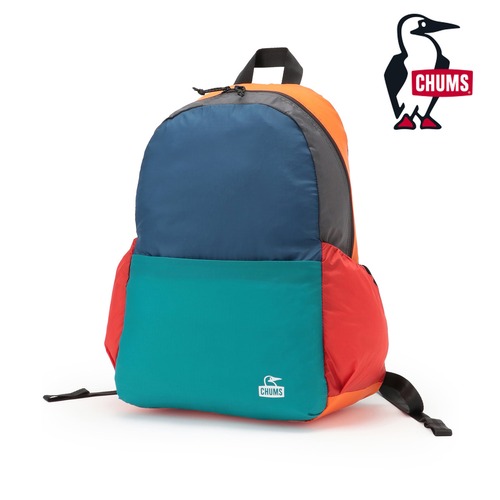 CHUMS チャムス パッカブル デイパック 17L 軽量 リュック バックパック 折りたたみ リップストップナイロン アウトドア 旅行 604133 TealGreenCrazy