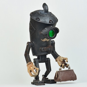 【CHIKA TOYS Yuichi Chikahiro】 Butler robo black (pre-painted finished product)