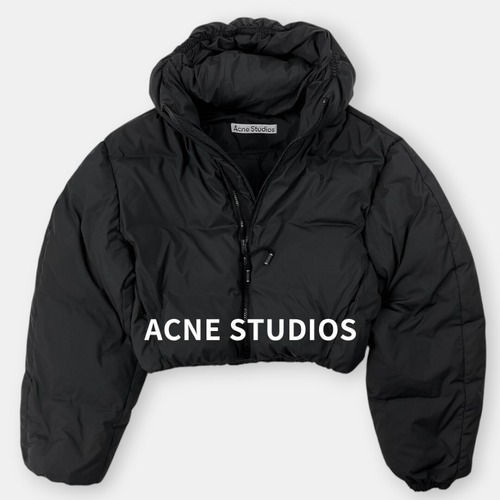 美品 Acne Studios アクネ ストゥディオズ オラリー クロップド シェル ショート丈 ダウンジャケット 34 アウター / J&NREUSE レディース アウター